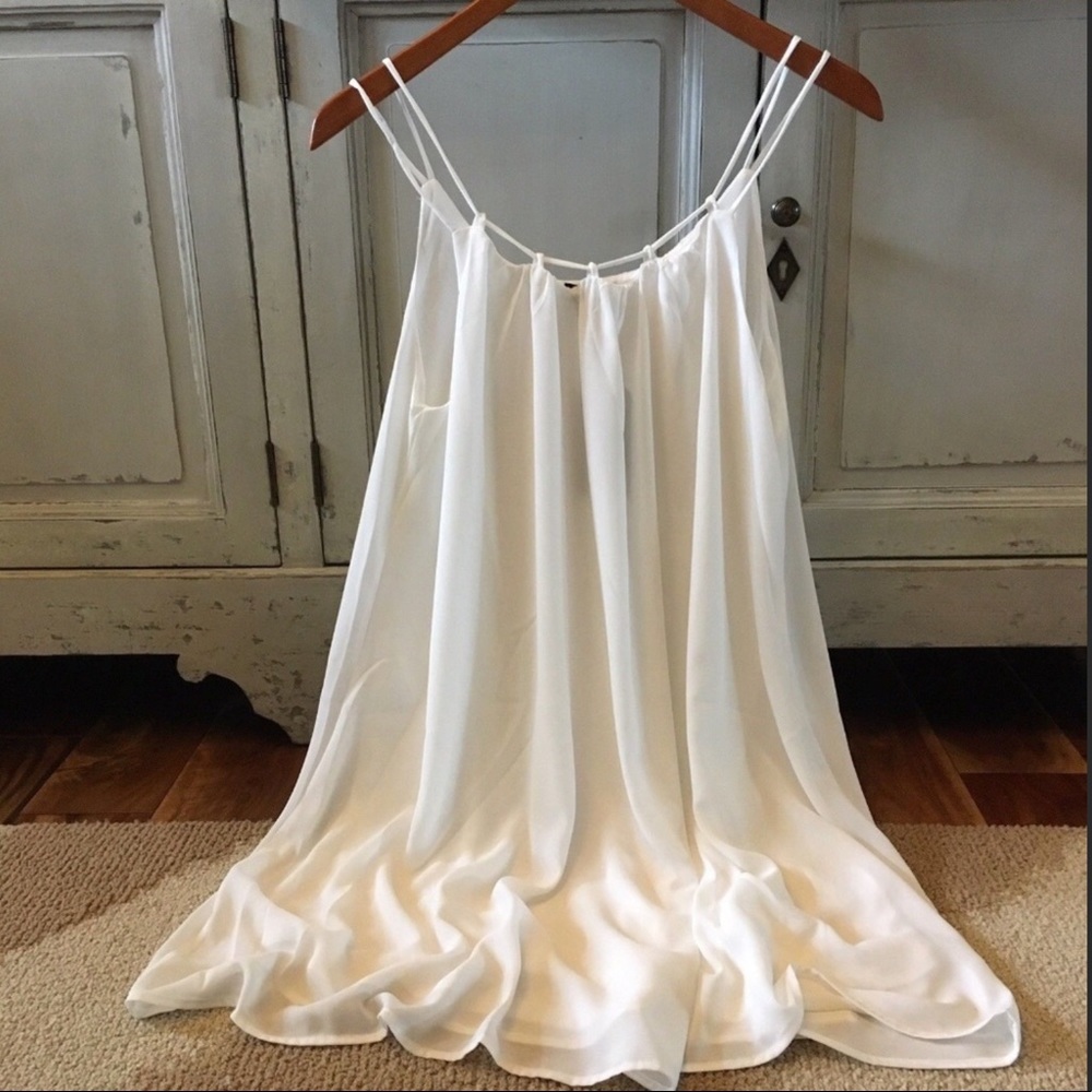 Chiffon layering tunic